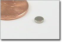 D4x1mm N38 NiCuNi Plated Disc Magnet