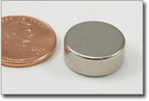 D15x6mm N38 Nickel Plated Disc Magnet