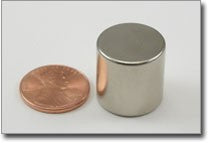 D18 x 18mm N38 Nickel Plated Cylinder Magnet