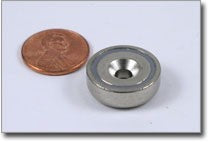 D20-4.5x7mm N38 NiCuNi Plated Countersunk Cup Magnet