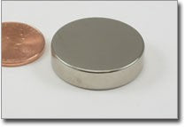 D25x6mm N38 NiCuNi Plated Disc Magnet