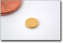 D9.5x1.5mm N45 Gold Plated Disc Magnet