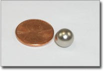 D9mm N38 Nickel Plated Sphere Magnet