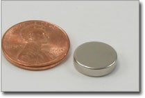 D12x3mm N38 NiCuNi Plated Disc Magnet